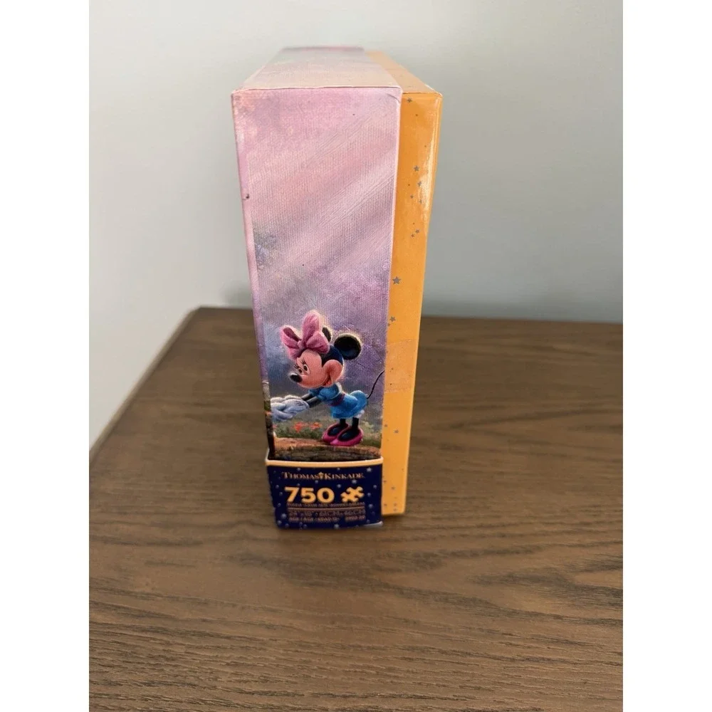 Disney Thomas Kinkade Mickey Minnie Sweet‎ Bridge 750pc Puzzle 24x18 Disney Art